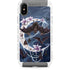 Gothic Moon with Bats and Flowers by Sarah Richter iPhone Cases